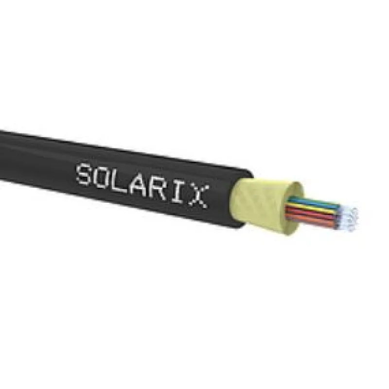 DROP1000 kabel Solarix 24vl 9/125 4,0mm LSOH Eca černý SXKO-DROP-24-OS-LSOH, cena za metr 70291240