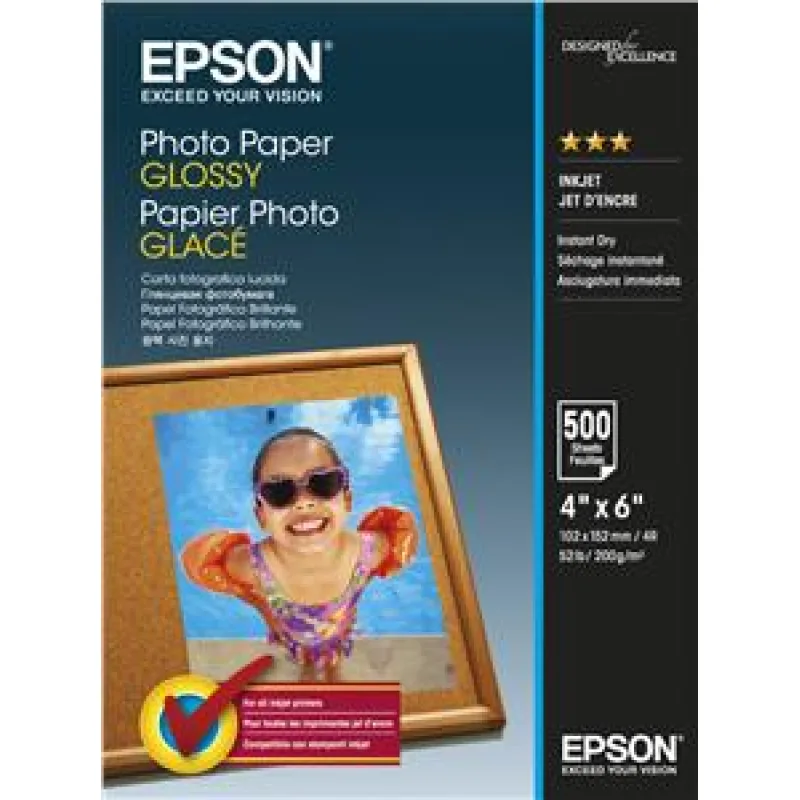 EPSON Photo Paper Glossy 10x15cm 500 listů C13S042549