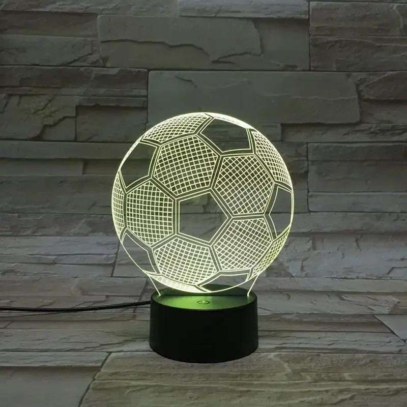 3Dmix 3DL-DFS041 – 3D LED nočná lampa - Futbalová lopta (Aroma)