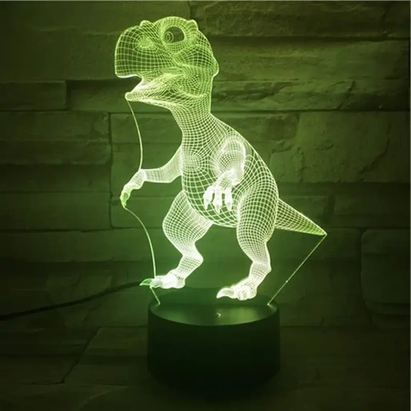 3Dmix 3DL-SL046 – 3D LED nočná lampa - Dinosaurus (mláďa) (Solar)