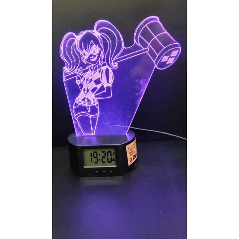 3Dmix 3DL-DFS038 – 3D LED nočná lampa - Harley Quinn (Aroma)