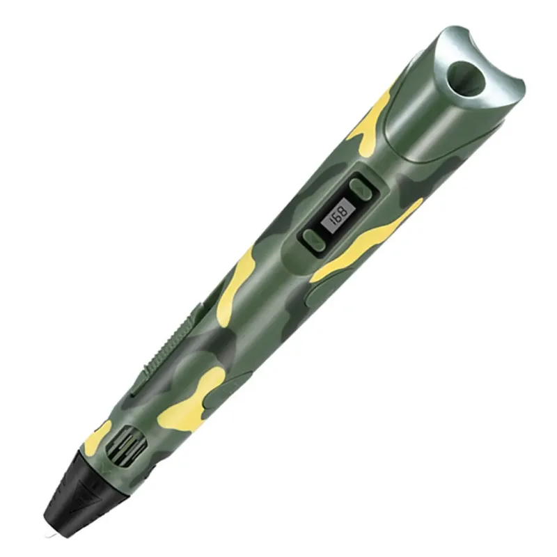 Hugesmoke RP100Bv - 3D pero s LCD displejom - vojenské maskáčové (s adaptérom v cene)