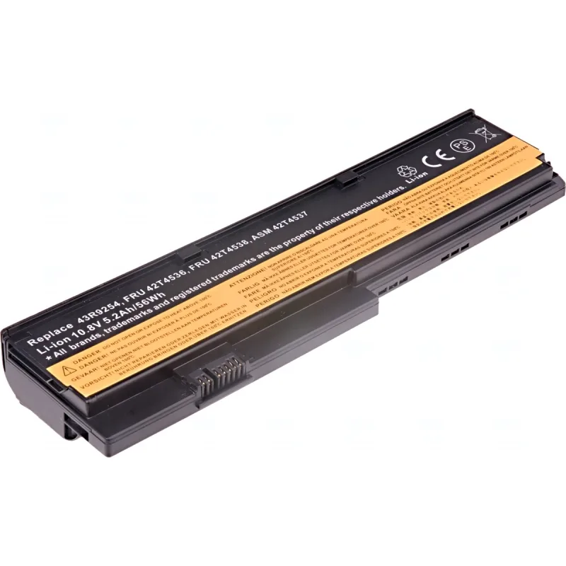 Baterie T6 Power Lenovo ThinkPad X200, X200s, X201, X201i, X201s, 5200mAh, 56Wh, 6cell NBIB0063