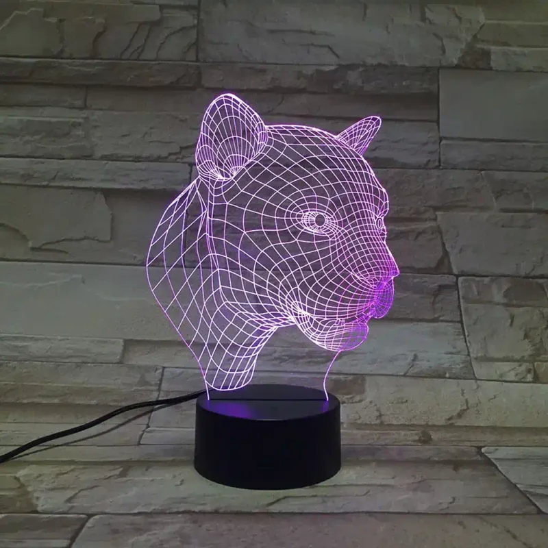 3Dmix 3DL-BTC018 – 3D LED nočná lampa - Puma (Bluetooth reproduktor - farba čierna)