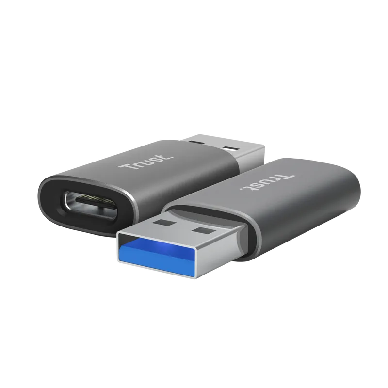TRUST CALYX USB-A to USB-C ADAPTER 2pack 25573