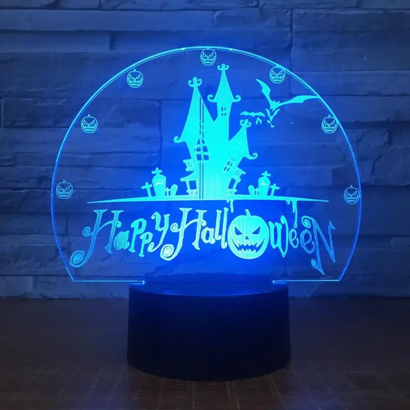 3Dmix 3DL-BTC053 – 3D LED nočná lampa - Halloween (Bluetooth reproduktor - farba čierna)
