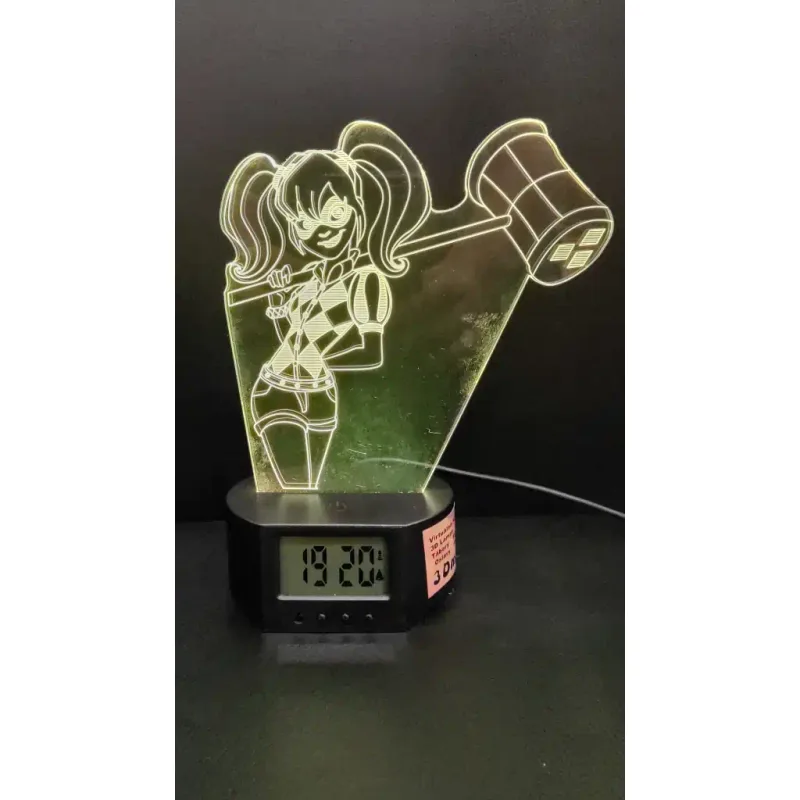 3Dmix 3DL-SL038 – 3D LED nočná lampa - Harley Quinn (Solar)