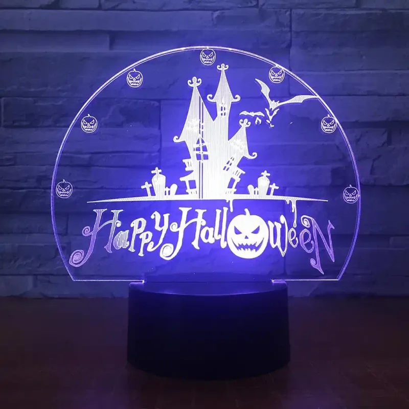 3Dmix 3DL-BTB053 – 3D LED nočná lampa - Halloween (Bluetooth reproduktor - farba biela)