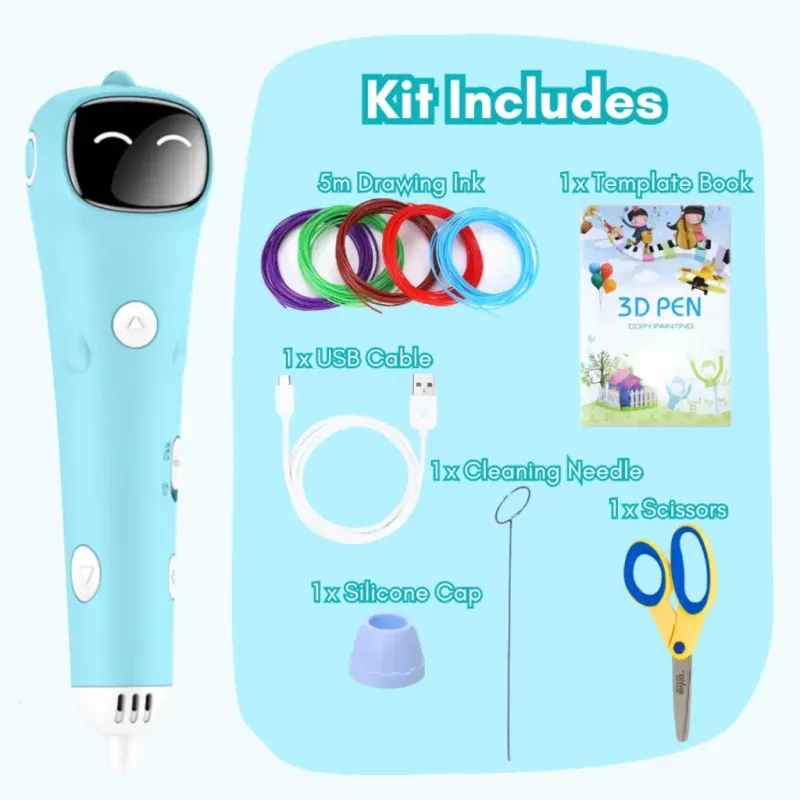 Meow Star MS01m PRO - Wireless 3D pero s akumulátorom - modré