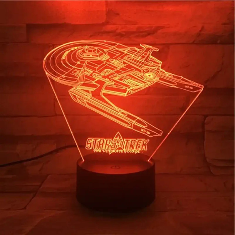 3Dmix 3DL-DFS012 – 3D LED nočná lampa - Star Trek (Aroma)