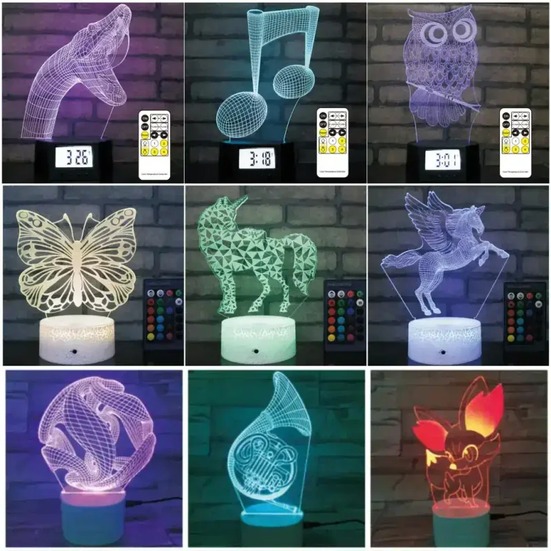 3Dmix 3DL-CNF0 - 3D LED nočná lampa - Konfigurátor (Vyskladajte si svoju lampu)