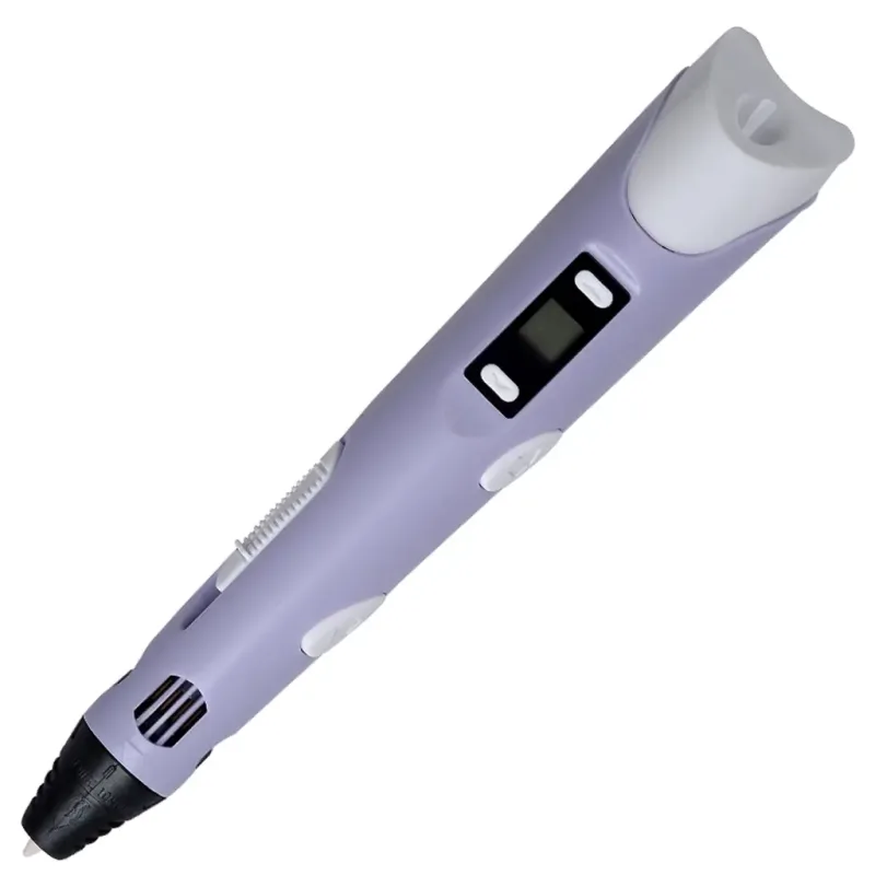 Hugesmoke RP100Bf - 3D pero s LCD displejom - fialové (s adaptérom v cene)