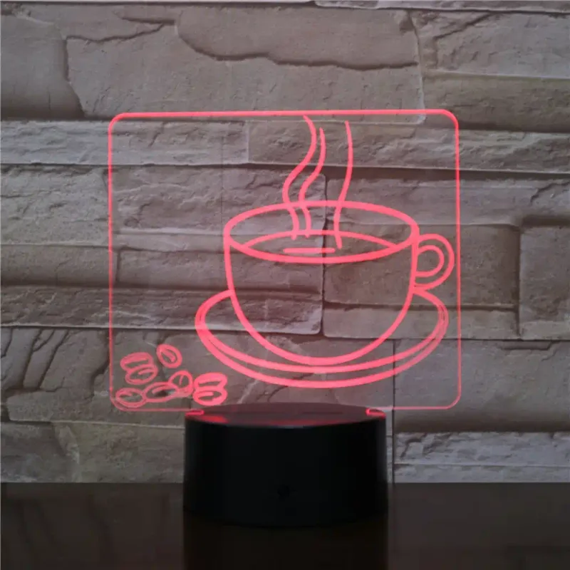 3Dmix 3DL-DFS033 – 3D LED nočná lampa - Káva (Aroma)