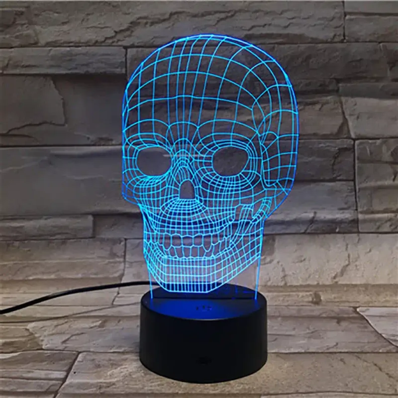 3Dmix 3DL-BSC031 – 3D LED nočná lampa - Lebka