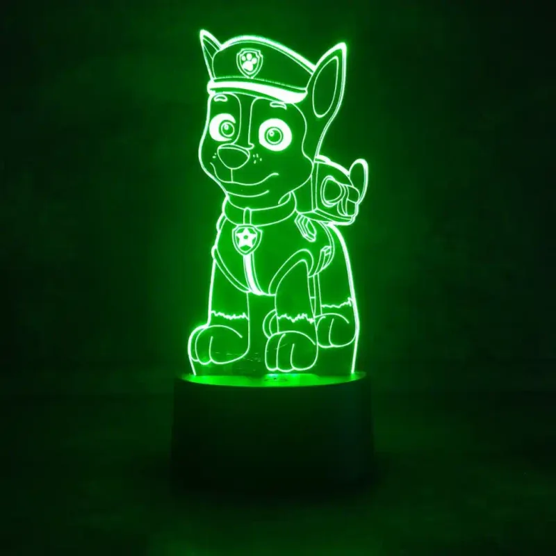 3Dmix 3DL-BTB061 – 3D LED nočná lampa - Labková patrola Chase (Bluetooth reproduktor - farba biela)