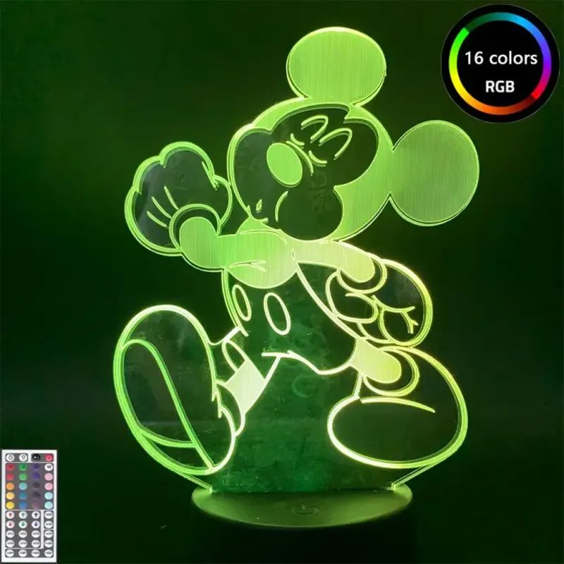 3Dmix 3DL-SMRT028 – 3D LED nočná lampa - Mickey Mouse (Miki Maus) (Smart)