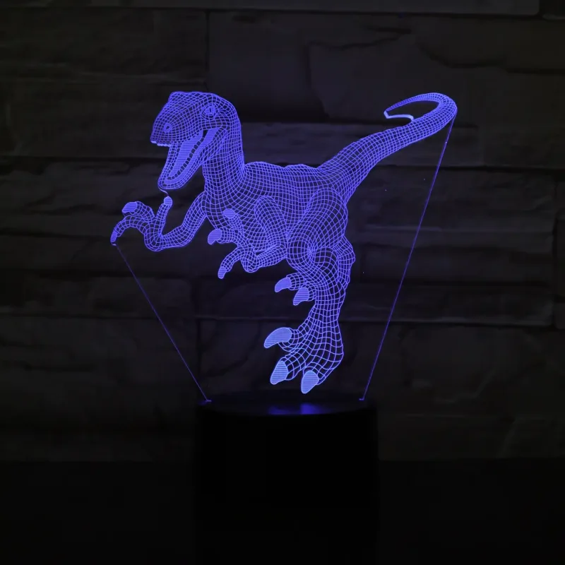 3Dmix 3DL-BSC005 – 3D LED nočná lampa - Velociraptor