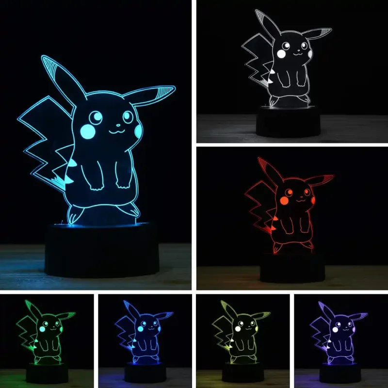 3Dmix 3DL-SMRT021 – 3D LED nočná lampa - Pikachu (Pokémon) (Smart)