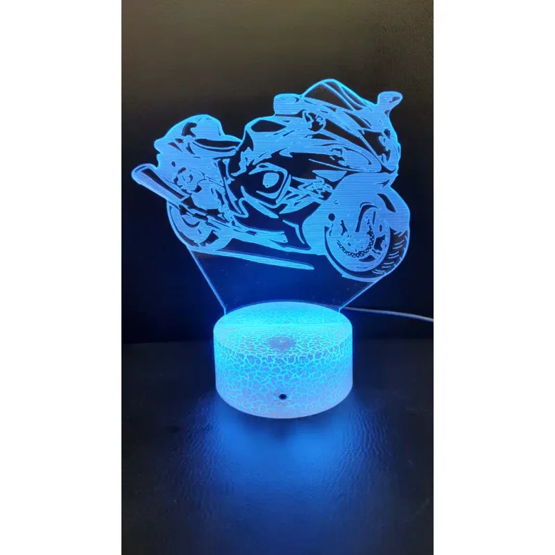 3Dmix 3DL-DFS023 – 3D LED nočná lampa - Motocykel (Aroma)