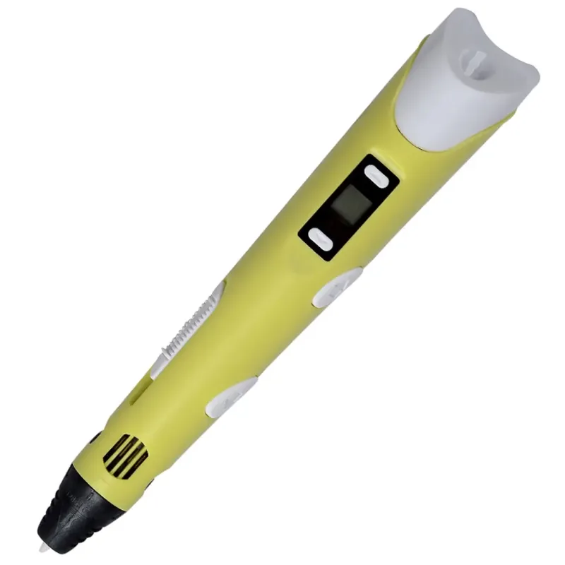 Hugesmoke RP100Bž - 3D pero s LCD displejom - žlté (s adaptérom v cene)