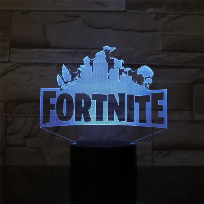 3Dmix 3DL-CRK044 – 3D LED nočná lampa - Fortnite (Crack základňa)
