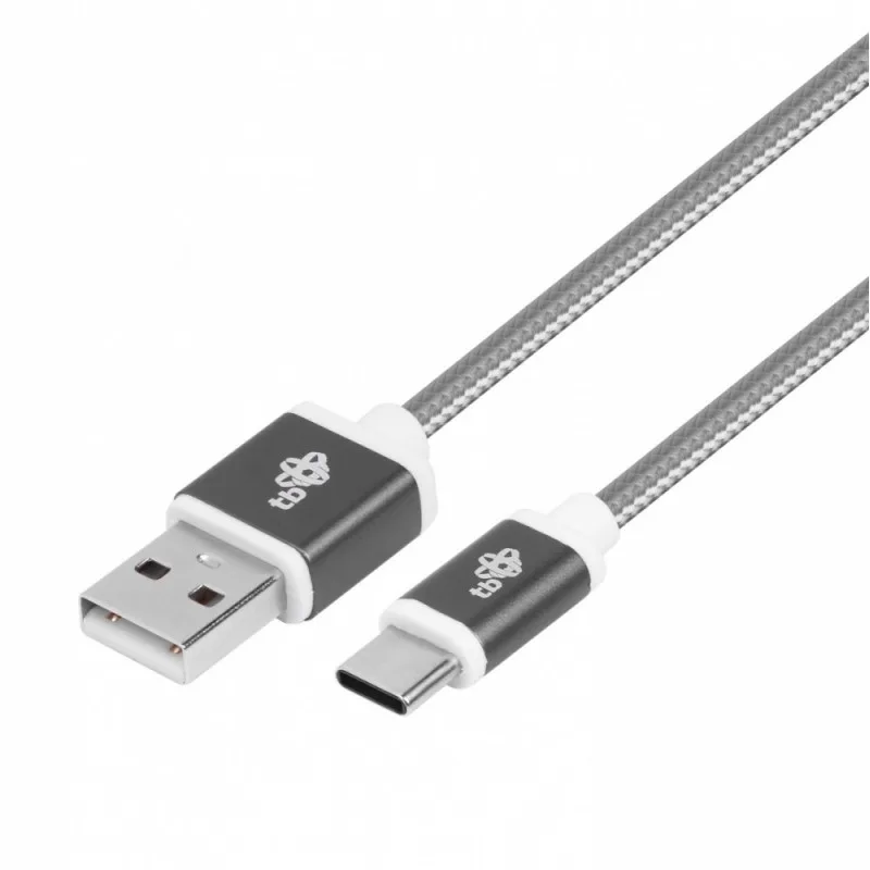 TB TOUCH TB Cable USB - USB C 1.5 m gray tape AKTBXKUCSBA150S