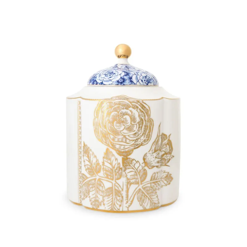 Pip Studio Royal porcelánová dóza, 1,9l, modro-bílá