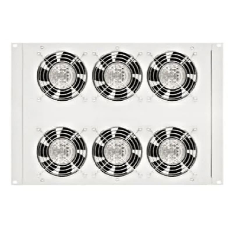 SCHRACK Horní/spodní ventil.jednotka,6x ventilátor,termostat,8U DLT44806-A