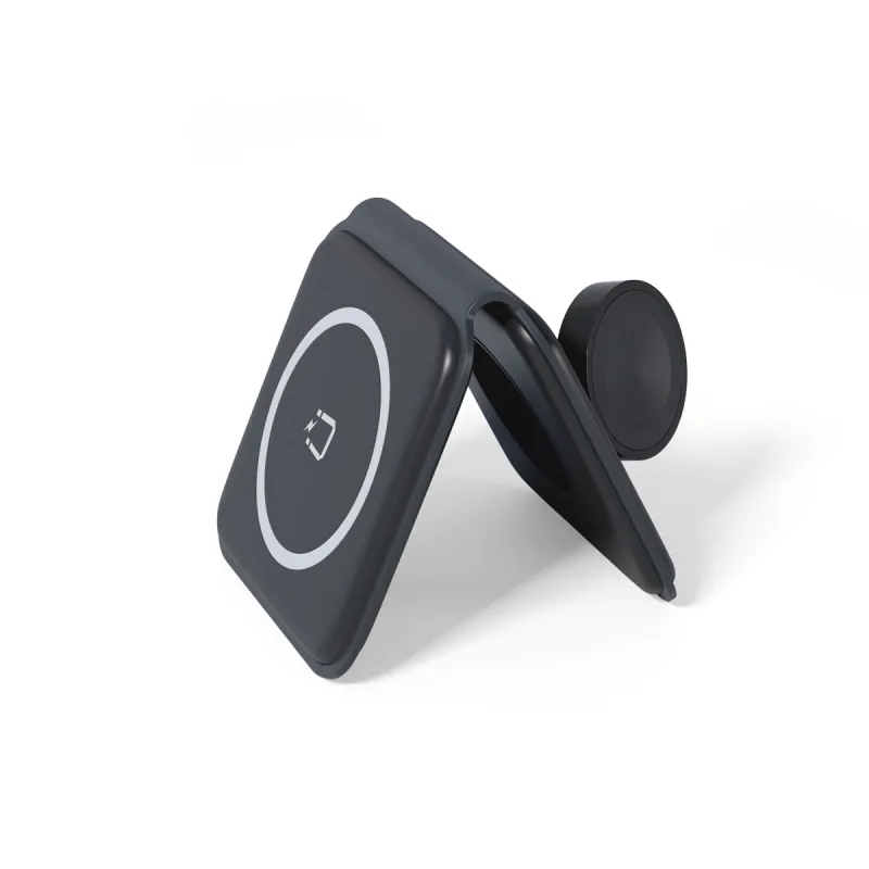 Spello by Epico 2in1 Skladacia Bezdrôtová Nabíjačka - Čierna *Vystavený*