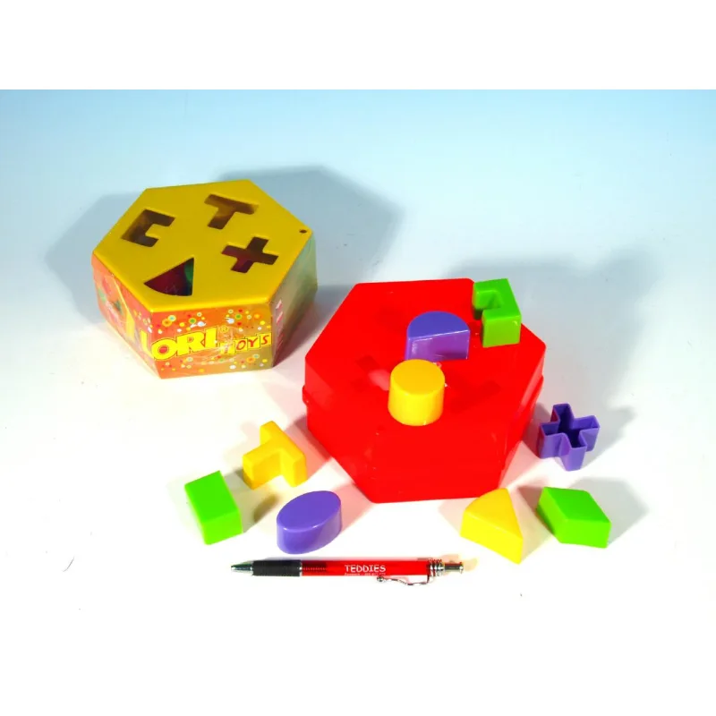 LORI Vkladačka šesťuholník plast 16x6cm 12m+