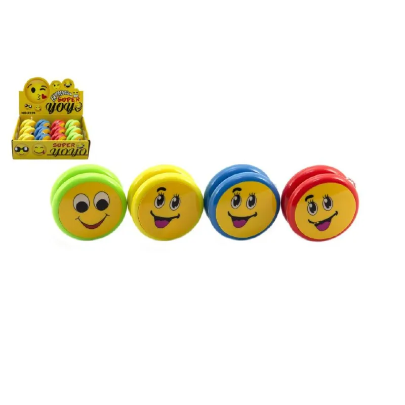 Teddies Jojo smajlík plast 6cm asst mix druhov v sáčku