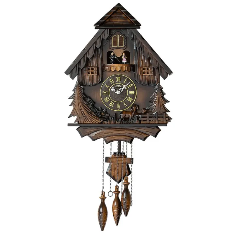 Nástenné hodiny Kukučky VII - hnedé PRIM E07P.4595.50