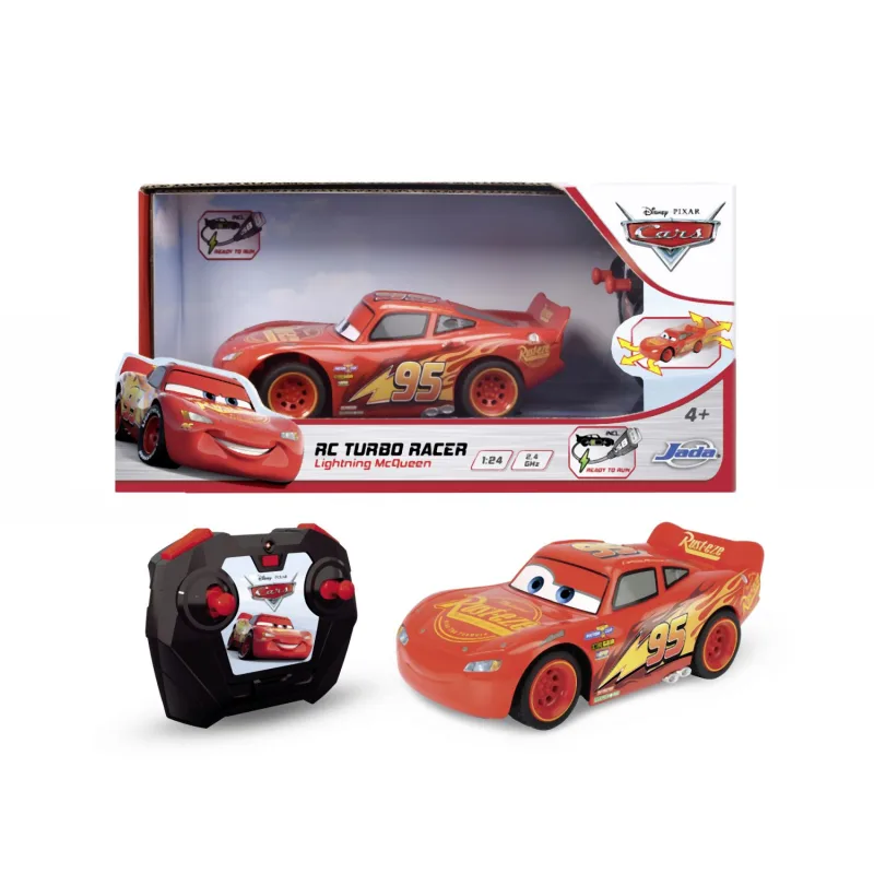 Dickie RC Cars 3 Lightning McQueen Turbo Racer 1:24, 17cm, 2ks