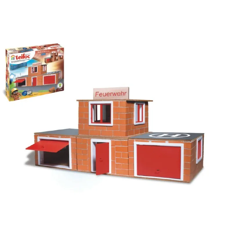 Směr Stavebnica Teifoc Hasičská stanica 220ks v krabici 35x29x8cm