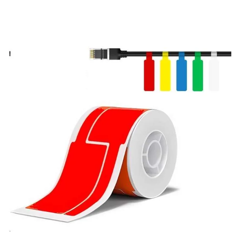 Niimbot štítky na kabely T 25x76mm 200ks Červené pro B21, B21S, B3, B1S (1EA01174101)