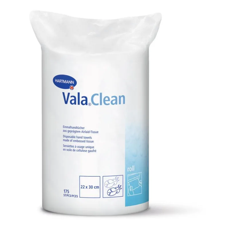 Utierky Vala Clean roll, jednorazove, 22x30 cm, bal. 175ks