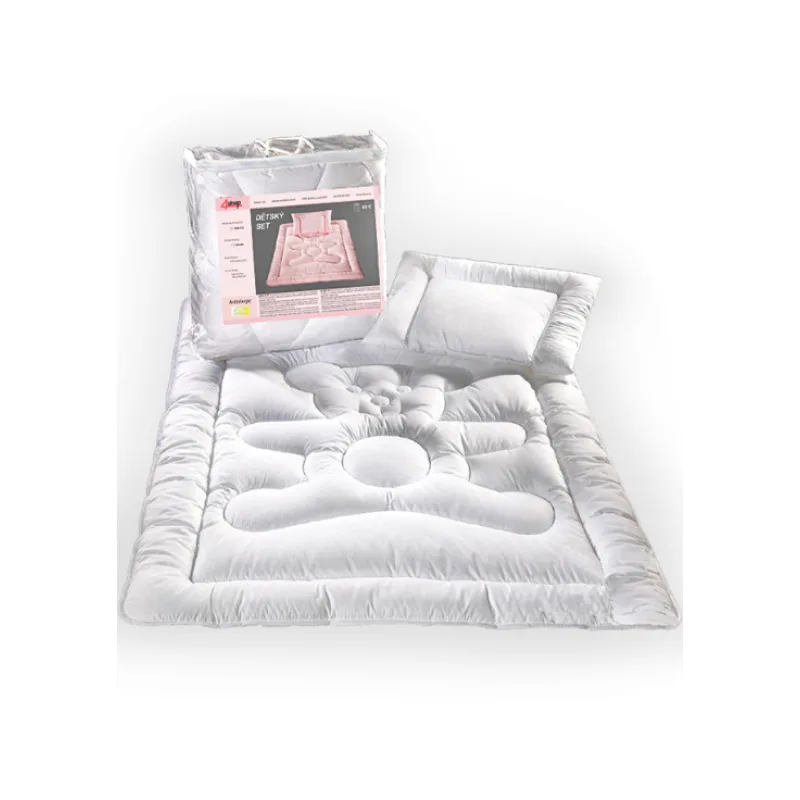 Antialergická Detská sada 90 x135 cm 250g + 40x60 cm,220g biela - v taške