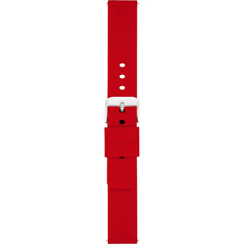 Silikónový remienok na hodinky 20 mm červený A-NIS AS0417.06-20