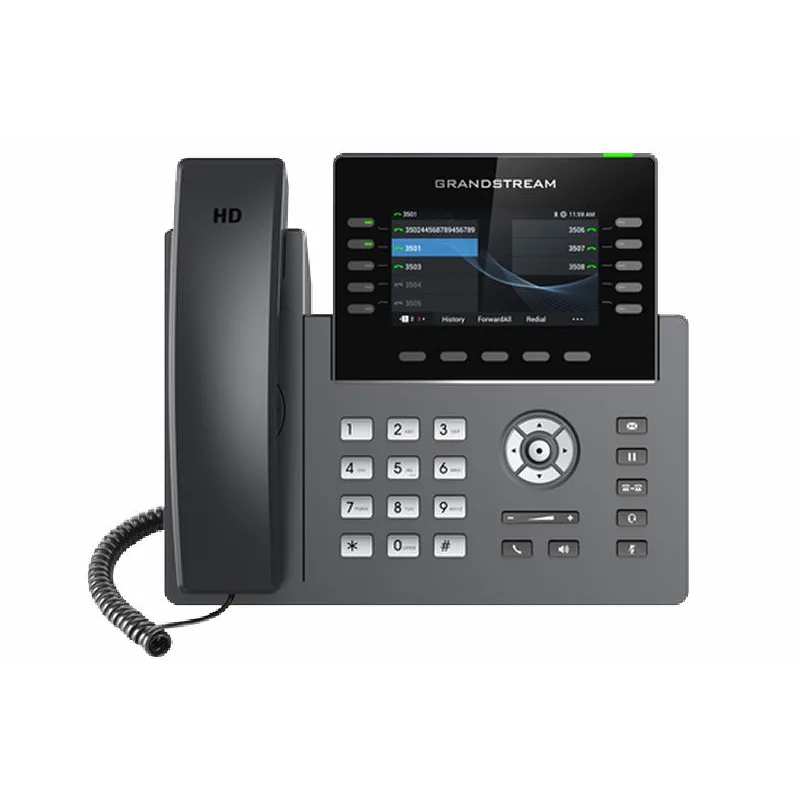 Grandstream GRP2615 SIP telefon, 4.3" TFT bar. displej, 5 SIP účtů, 10 prog. tl., 2x1Gb, WiFi, BT GRP2615