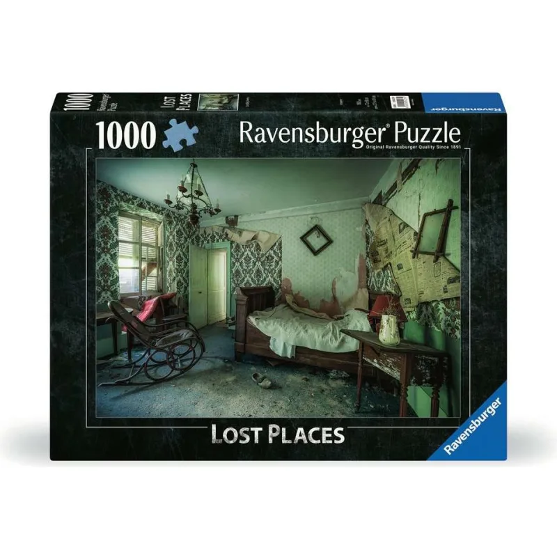 Puzzle Ravensburger 1000 dielikov Stratené miesta: Zelená spálňa