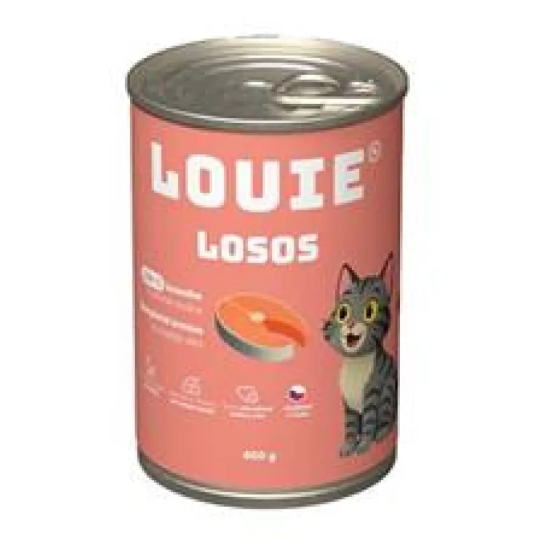Louie Cat konz. Losos s prebiotiky 400g