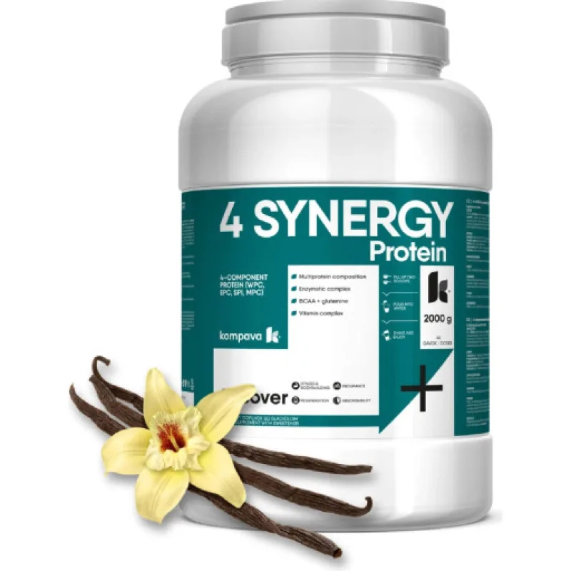 Kompava 4 SYNERGY Protein, vanilka, 2000g