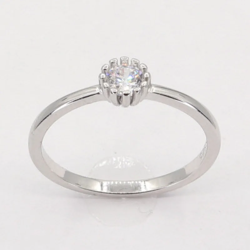 Strieborný prsteň s kameňom KA R3232, 57