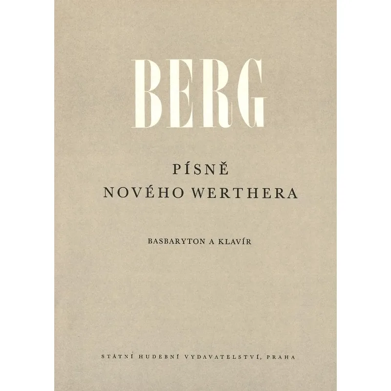 Bärenreiter Písně nového Werthera (7 písní pro basbaryton a klavír)