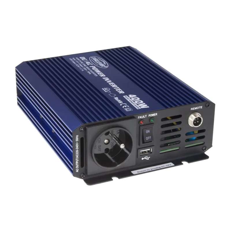 Sinusový měnič napětí z 12/230V + USB, 400W 35psw412