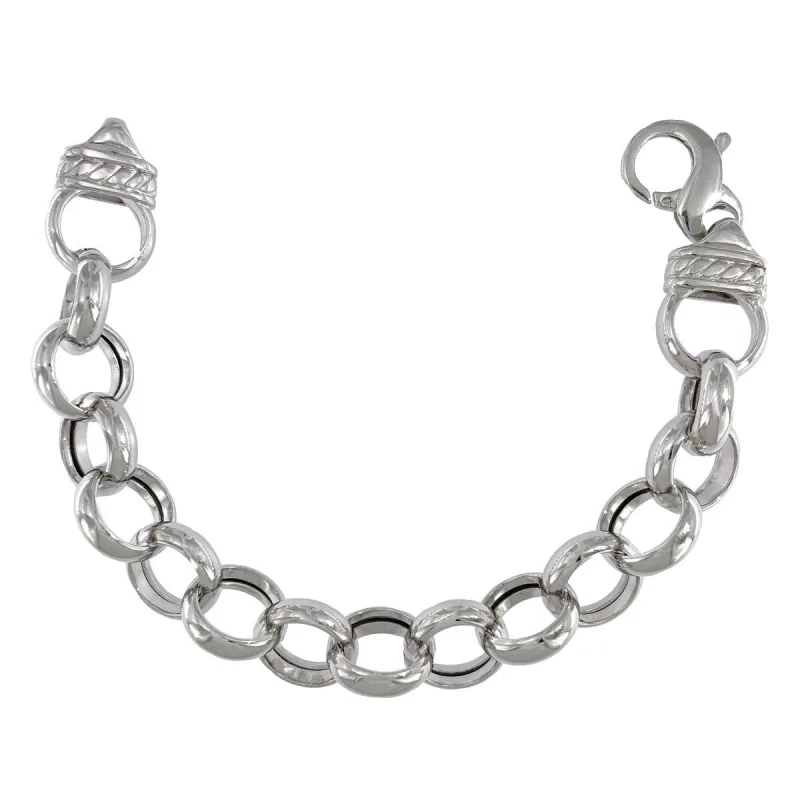 Strieborný náramok rolo dĺžka náramku 21cm