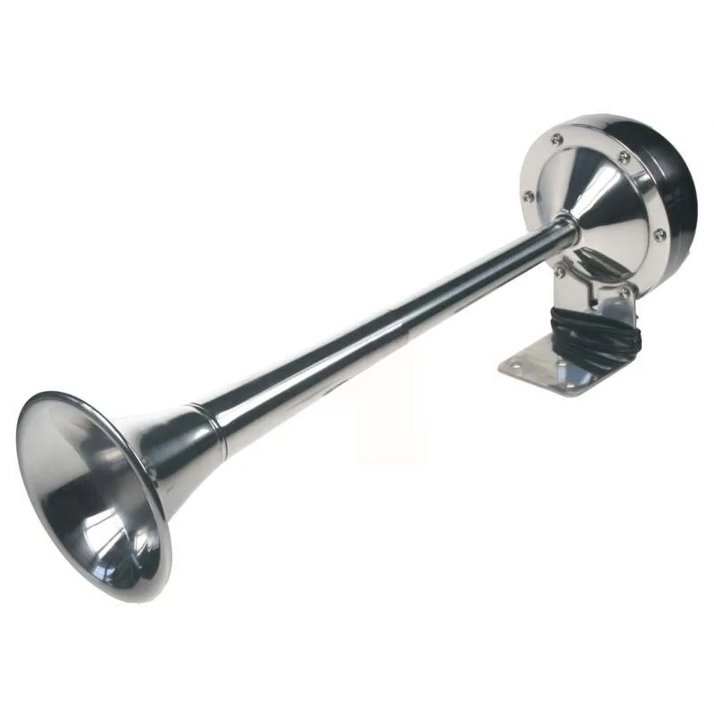 Singl-fanfára 420mm, chrom, 12V, elektromagnetická sn-403