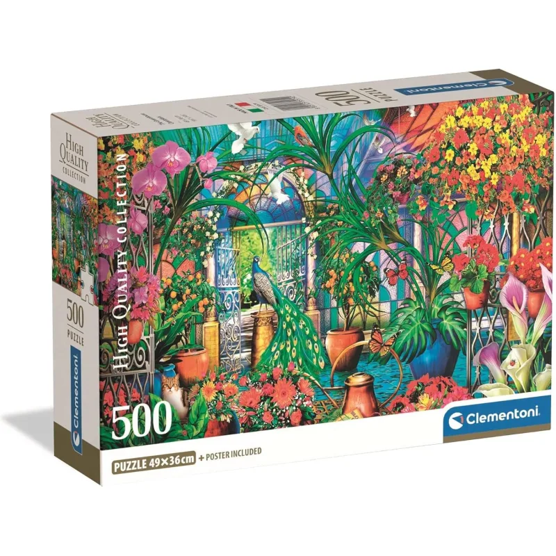 Puzzle Clementoni 500 dielikov Strážcovia zimnej záhrady