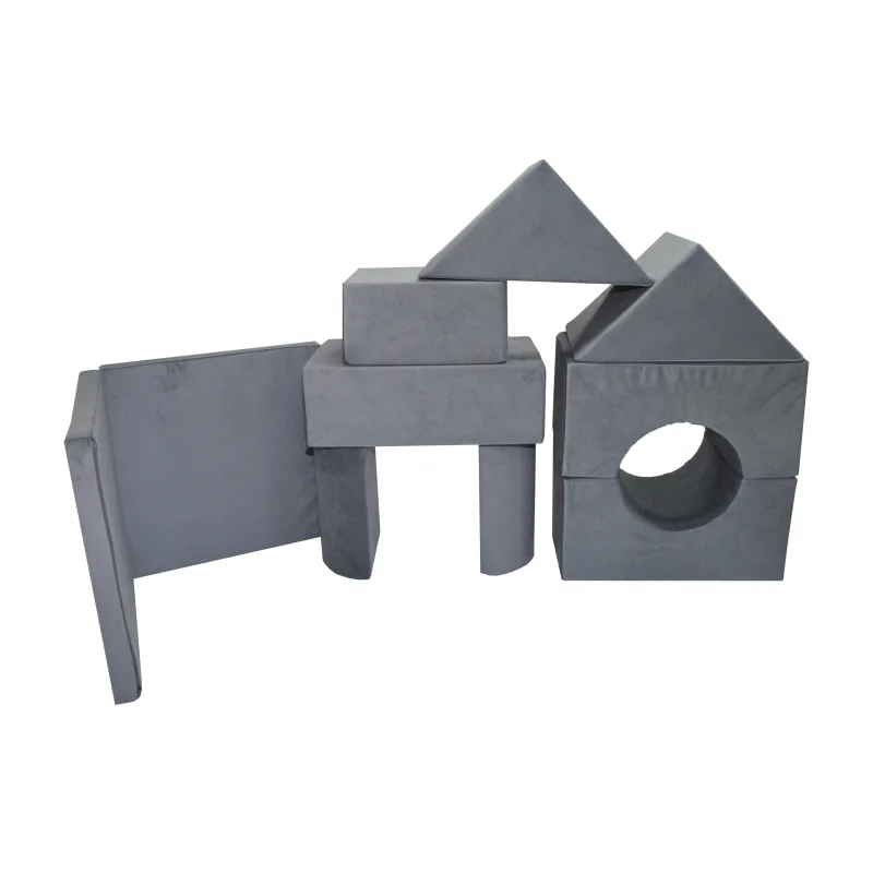 Fimex Sada pěnových kostek stavební bloky XXL ITAKA Barva: Tmavě-šedá