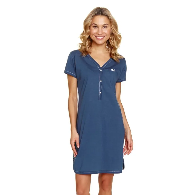 Dámska bavlnená košeľa Lor modrá L